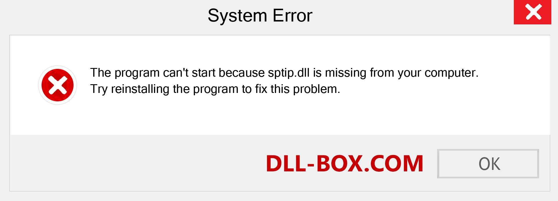  sptip.dll file is missing?. Download for Windows 7, 8, 10 - Fix  sptip dll Missing Error on Windows, photos, images